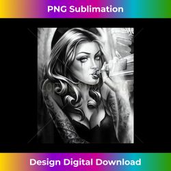 Sexy Tattoo Girl at the Bar - Men's - Crafted Sublimation Digital Download - Challenge Creative Boundaries