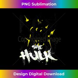Marvel She-Hulk The Savage Green Neon Brick Splat T- - Contemporary PNG Sublimation Design - Striking & Memorable Impressions