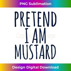 Mustard Ketchup Lazy Easy Funny Halloween Costume Matching - Urban Sublimation PNG Design - Chic, Bold, and Uncompromising