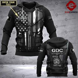Customized Us Armor Gdc &8211 Georgia Department Of Corrections 3D All-over Pullover Hoodie Print Unisex Correctional Of