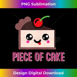 piece of cake cute cartoon food graphic - sophisticated png sublimation file - animate your creative concepts
