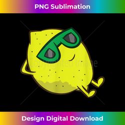 Lemon Summer Fruit Sunglasses On Lemon - Deluxe PNG Sublimation Download - Ideal for Imaginative Endeavors