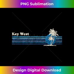 Key West FL T- Vintage 80s Palm Trees Sunset Tee - Eco-Friendly Sublimation PNG Download - Enhance Your Art with a Dash of Spice