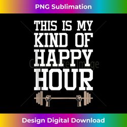 This is My Kind of Happy Hour Fitness Tank Top - Urban Sublimation PNG Design - Infuse Everyday with a Celebratory Spirit
