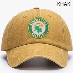 Norfolk State Spartans NCAA Embroidered Distressed Hat, NCAA Norfolk State Spartans Logo Embroidered Hat, Baseball Cap