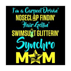Synchro Mom Synchronized Swimming Svg, Mothers Day Svg, Mom Svg, Synchro Mom Svg, Synchronized Swimming Svg, Mom Love Sv