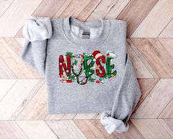 Christmas Nurse Sweatshirt,Christmas Nursing Sweatshirt,Nurse Christmas Shirt,Nurse Shirt,teacher gifts,Gift For Women,H