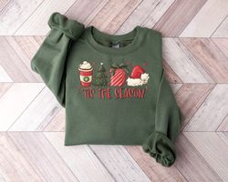 Christmas Tis The Season Sweatshirt, Merry Christmas Sweatshirt, Christmas Sweatshirt,Holiday Sweatshirt,Cute Winter Swe