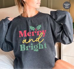 Christmas Sweatshirt, Matching Family Christmas Long Sleeve Shirt, Merry Christmas Gift, Holiday Hoodies and Sweaters, X