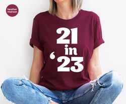 custom birthday shirts, 21st birthday gift for her, personalized gifts, 21st birthday women tank, 21st birthday party v-