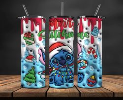 Christmas 20oz Tumbler Wrap PNG, Christmas 3D Inflated Puffy Tumbler Wrap Png, Grinchmas 20oz Png 170