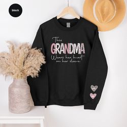 Custom Grandma Hoodies, Mothers Day Gifts, Personalized Gigi Gift, Granny Sweatshirt, Valentines Day Gift, Customized Na