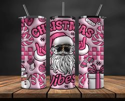 Christmas 20oz Tumbler Wrap PNG, Christmas 3D Inflated Puffy Tumbler Wrap Png, Grinchmas 20oz Png 47