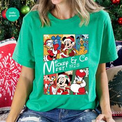 Disneyland Christmas Shirt, Disney Character T-Shirt, Merry Christmas Sweatshirt, Mickey Mouse Shirt, Minnie Mouse Shirt