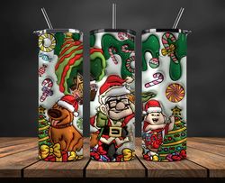 Christmas 20oz Tumbler Wrap PNG, Christmas 3D Inflated Puffy Tumbler Wrap Png, Grinchmas 20oz Png 342