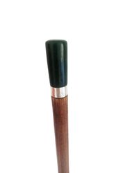 WALKING CANE with handle in Jade stone Wood stick and sterling silver by Frank M. Whiting high cm 90 Original Antique fr