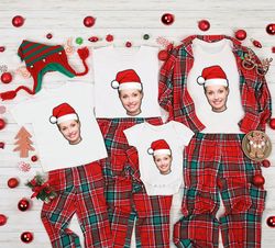 Funny Christmas Portrait Shirts, Custom Portrait from Photo Tshirt, Personalized Gifts, Christmas Sweatshirts, Customize