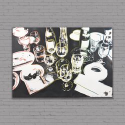 Andy Warhol After Party Canvas Painting, Andy Warhol After Party Poster, Andy Warhol Astronaut Canvas Painting, Ready To