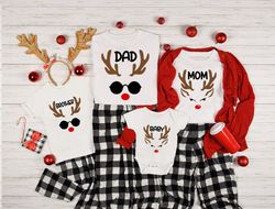 Reindeer Custom Christmas Shirt, Christmas Family Shirt, Family Shirt, Christmas Custom Shirt, Christmas Tee, Merry Chri