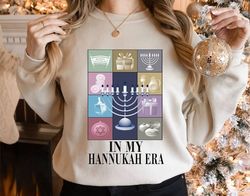 In My Hannukah Era Sweatshirt, Eras Tour Inspired Jewish Festival Shirt, Channukah Swiftie Sweater, Happy Hanukkah Gift