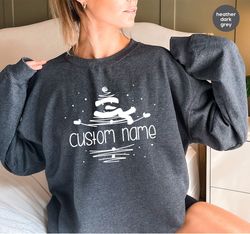 personalized christmas gifts, matching family christmas hoodies, customized christmas crewneck sweatshirt, custom snowma