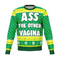 Fun & Festive Ass Other Vagina Ugly Christmas Sweater Adult US2484