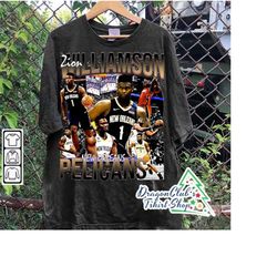 Vintage 90s Graphic Style Zion Williamson T-Shirt - Zion Williamson Graphic Shirt - Retro American Basketball Oversized