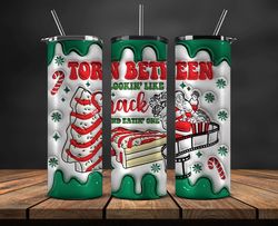 Christmas 20oz Tumbler Wrap PNG, Christmas 3D Inflated Puffy Tumbler Wrap Png, Grinchmas 20oz Png 37