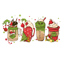 Grinch Christmas Coffee Png, Merry Christmas Png, Coffee Latte Png, Christmas Png, Christmas Latte Png Digital Download
