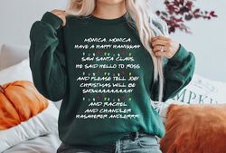 Monica Monica Have A Happy Hanukkah Christmas Sweatshirt, Christmas Shirt