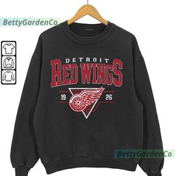 Vintage 90s Detroit Red Wings Shirt, Crewneck Detroit Red Wings Sweatshirt, Jersey Hockey Gift For Christmas 3110 LTRP