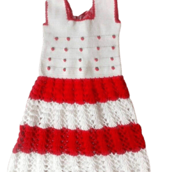 Hand made crochet woolen frock for girl  Size  5 years is for girl