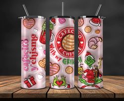 Grinchmas Christmas 3D Inflated Puffy Tumbler Wrap Png, Christmas 3D Tumbler Wrap, Grinchmas Tumbler PNG 115