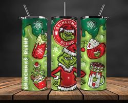 Grinchmas Christmas 3D Inflated Puffy Tumbler Wrap Png, Christmas 3D Tumbler Wrap, Grinchmas Tumbler PNG 51