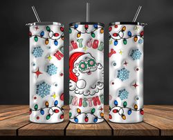 Grinchmas Christmas 3D Inflated Puffy Tumbler Wrap Png, Christmas 3D Tumbler Wrap, Grinchmas Tumbler PNG 53