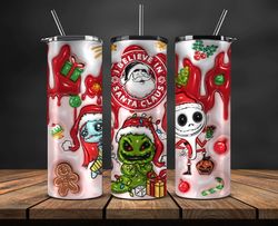 Grinchmas Christmas 3D Inflated Puffy Tumbler Wrap Png, Christmas 3D Tumbler Wrap, Grinchmas Tumbler PNG 26