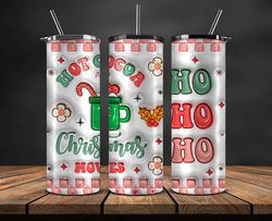 Grinchmas Christmas 3D Inflated Puffy Tumbler Wrap Png, Christmas 3D Tumbler Wrap, Grinchmas Tumbler PNG 148