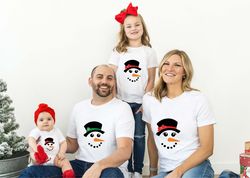 Personalized Cute Christmas Theme Shirt, Family Matching Funny Snowman Shirt, Most Wonderful Time Of The Year, Christmas