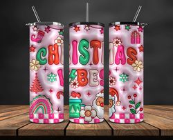 Grinchmas Christmas 3D Inflated Puffy Tumbler Wrap Png, Christmas 3D Tumbler Wrap, Grinchmas Tumbler PNG 144