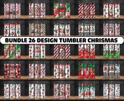 Bundle 26 Design Grinchmas Christmas 3D Inflated Puffy Tumbler Wrap Png, Christmas 3D Tumbler Wrap, Grinchmas Tumbler PN