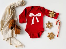 Baby Christmas Outfit, Baby Girl Christmas Romper, Christmas Tops Kids, Baby Christmas Bodysuit, Baby Holiday Clothes, C
