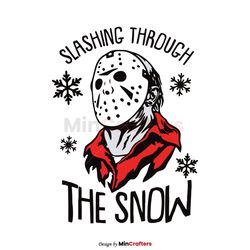 Slashing Through The Snow Horror Movie Characters SVG File