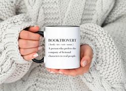 Booktrovert Definition Coffee Mug, Book Lover Gift, Gift For Author, Gift For Writer, Gift For Her, Gift For Him, Avid R