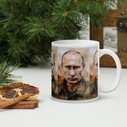 President Vladimir Putin Mug, prime minister of Russia, Moscow, gift idea or fill this collectors item with tea, coffee
