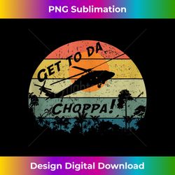 Retro Sci-Fi Get To The Chopper Tank Top - Luxe Sublimation PNG Download - Rapidly Innovate Your Artistic Vision