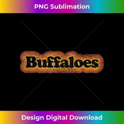 Buffaloes Retro Cooper Bubble Faded Distressed Design - Deluxe PNG Sublimation Download - Customize with Flair