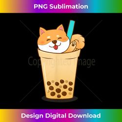 Boba Tea Bubble Tea Kawaii Cute Japanese Tea Lover Gift Dog - Sublimation-Optimized PNG File - Craft with Boldness and Assurance