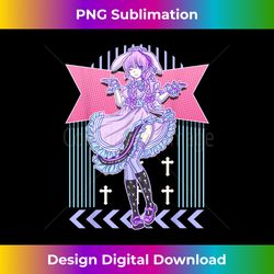 Kawaii Pastel Goth Bunny Anime Girl - Sublimation-Optimized PNG File - Spark Your Artistic Genius