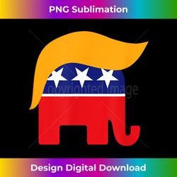 President Donald Trump GOP Republican Elephant Hair Logo - Vibrant Sublimation Digital Download - Striking & Memorable Impressions