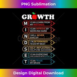Growth Mindset Definition Motivational Quote Classroom - Luxe Sublimation PNG Download - Animate Your Creative Concepts